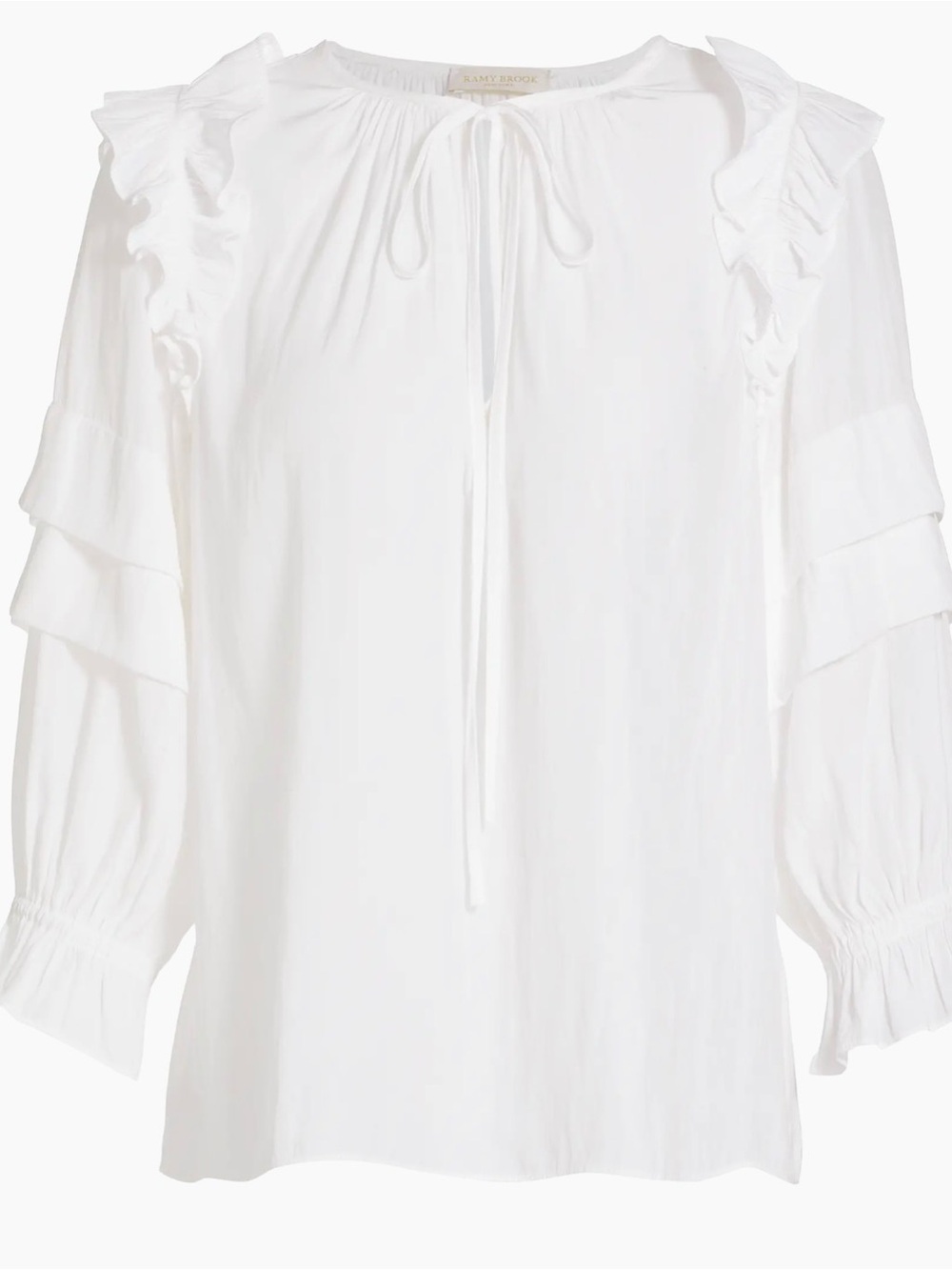 Samira Ruffle-Trim Blouse Ramy Brook - Picture 3 of 6